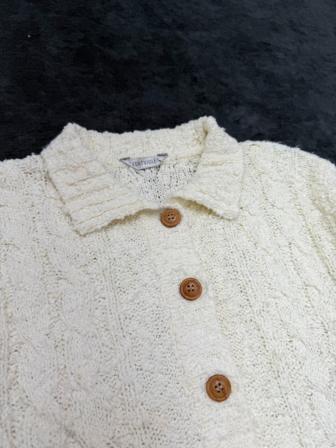 ventviqlet 부클레 텍스처 가디건 상품이미지2