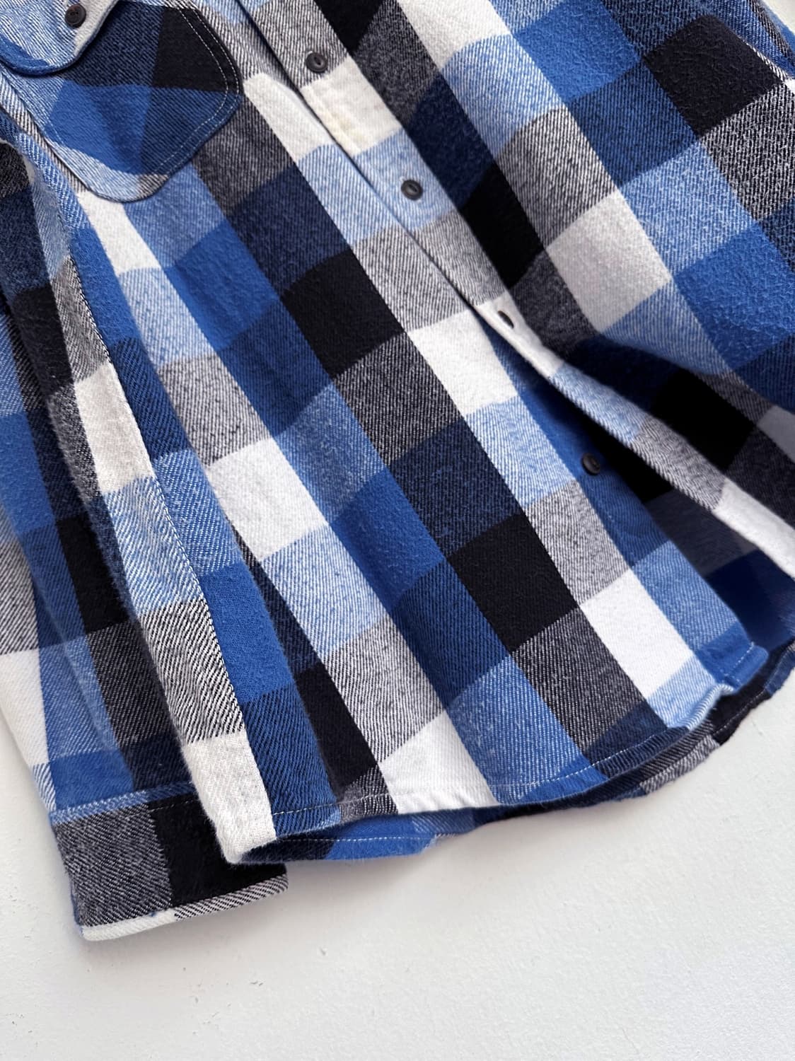 Cotton nel big check work shir 상품이미지6