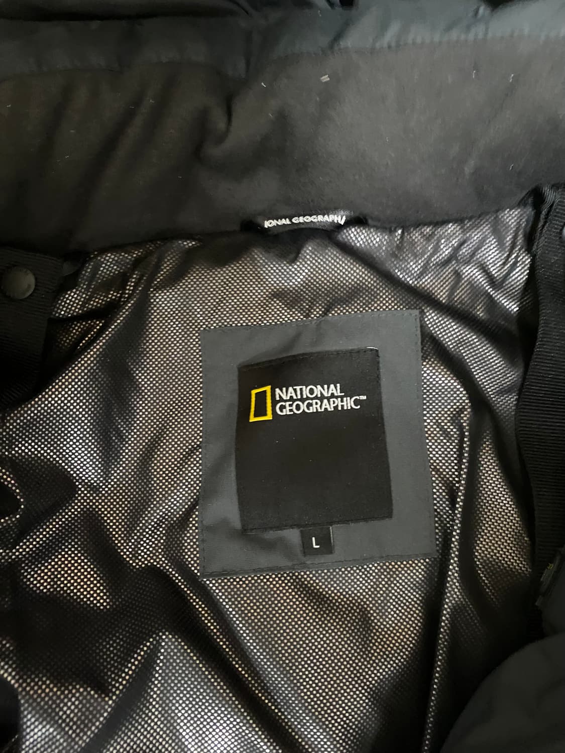 네셔널 지오그래픽 카이만 3 구스다운 롱패딩 챠콜 L사이즈 상품이미지4