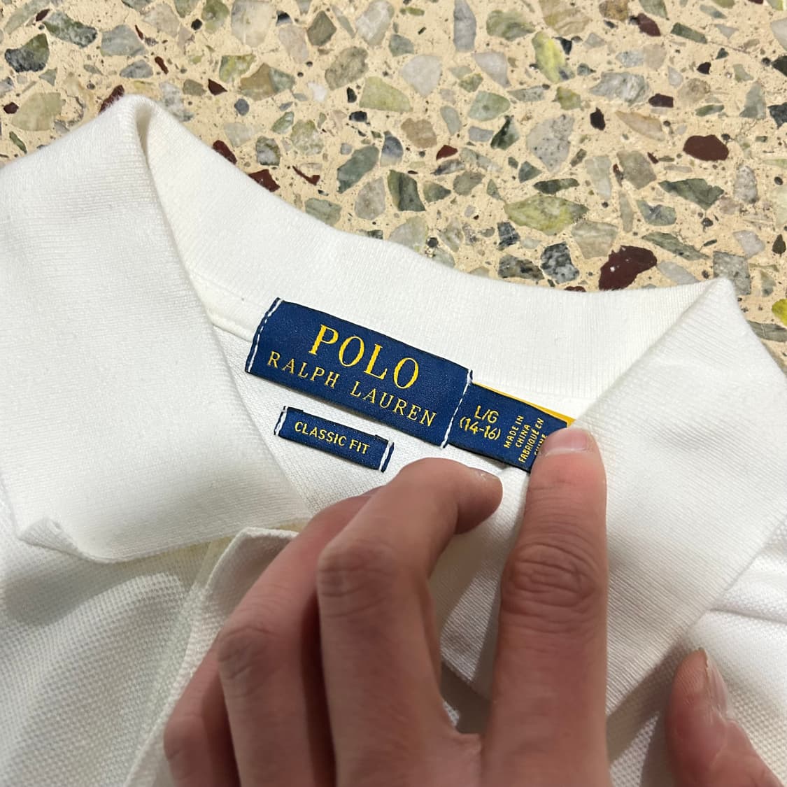 폴로(POLO RalphLauren)화이트 카라 반팔티 상품이미지4