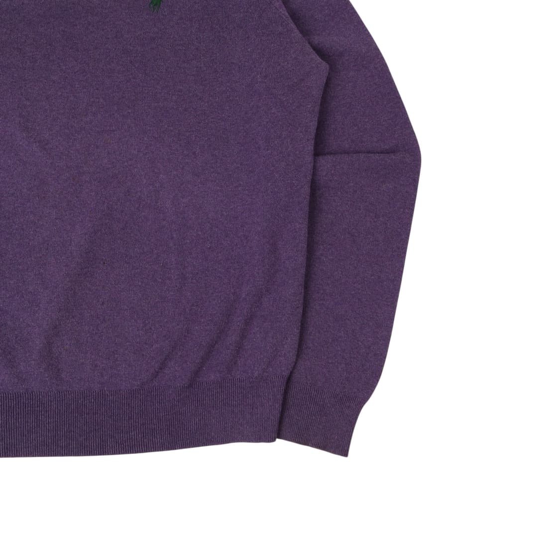 폴로 랄프로렌 퍼플 피마코튼 브이넥 니트 상품이미지4