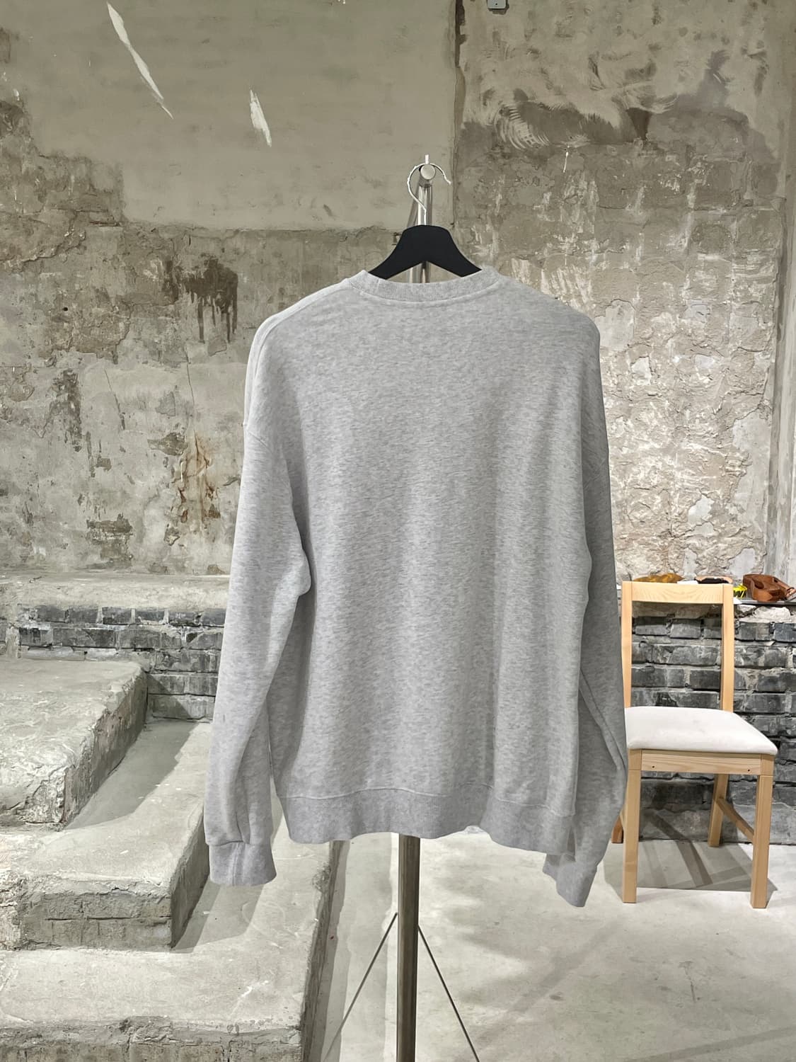 이벳필드 멜란지 그레이 보더콜리 퍼피 스웻 셔츠 상품이미지6