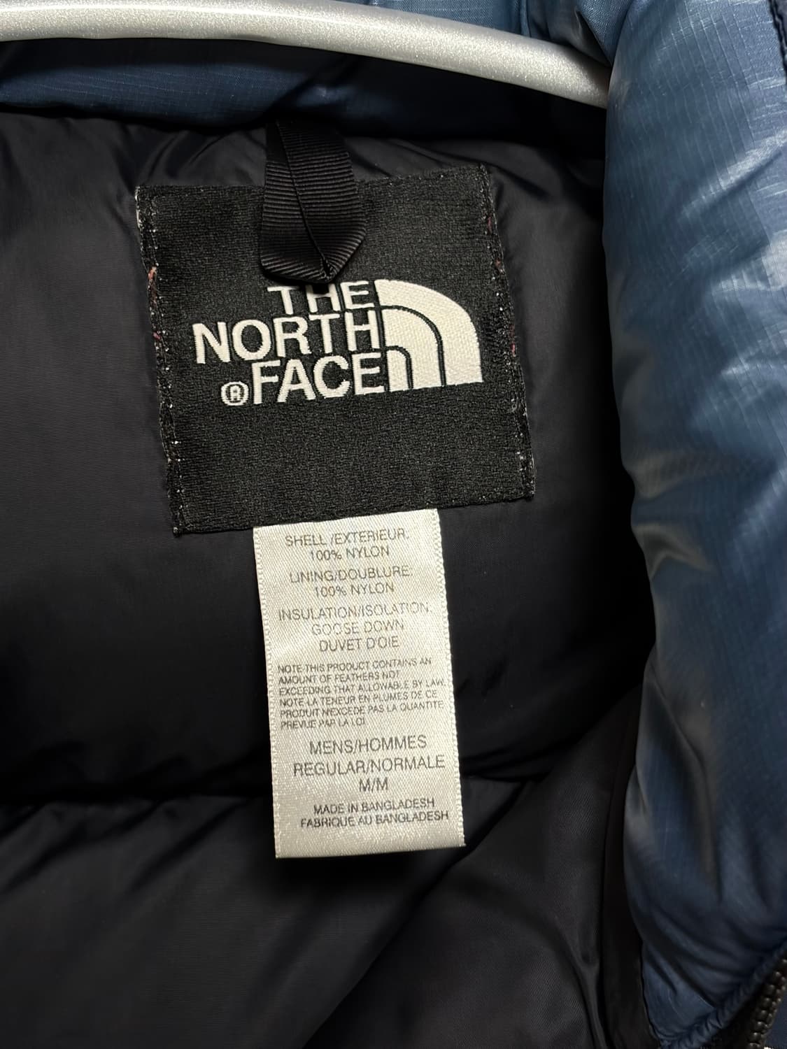 [M] 노스페이스 눕시 700 센터 로고 블루 네이비 (국내 L) 상품이미지6