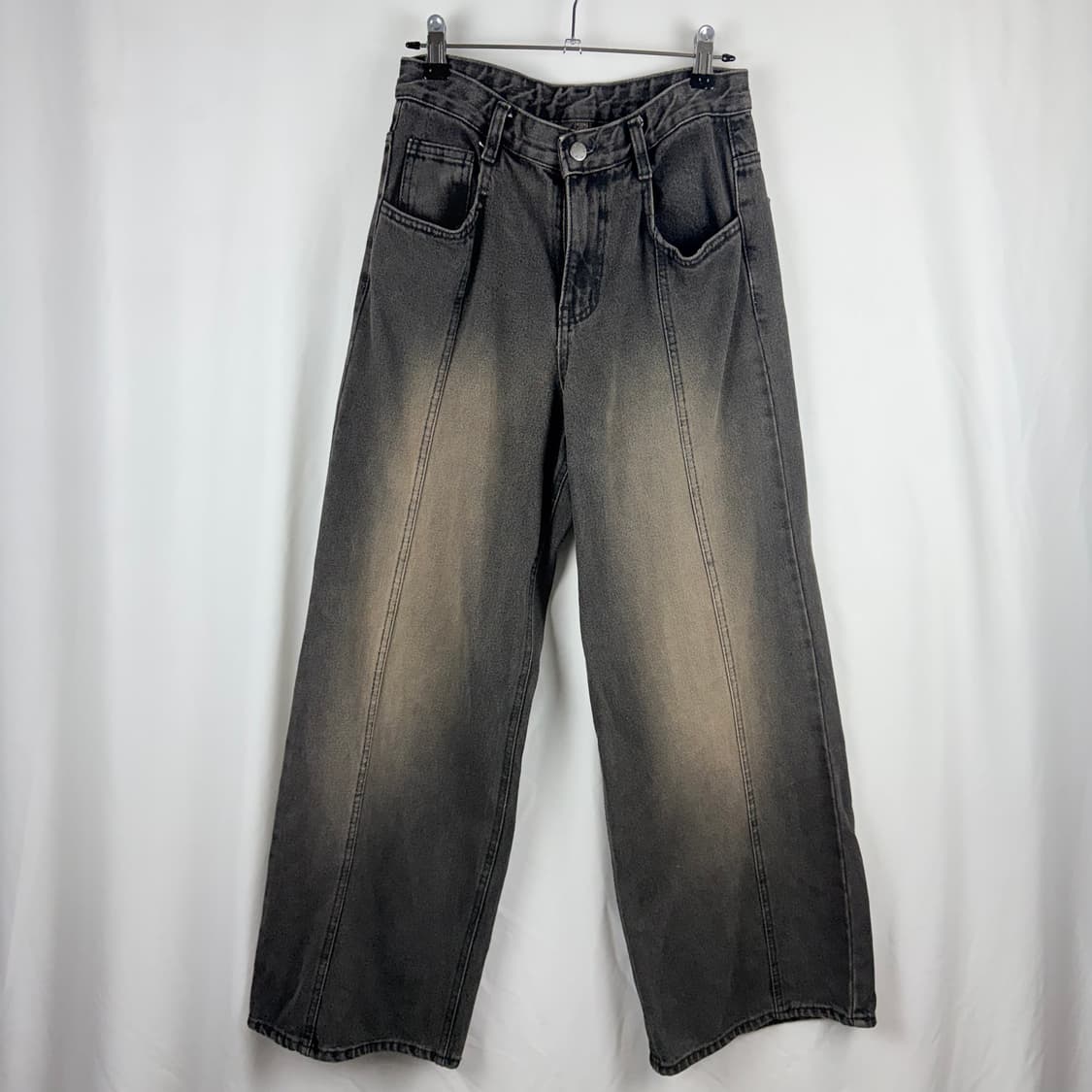 (S) w.cocoro 핀턱 데님 팬츠 상품이미지2