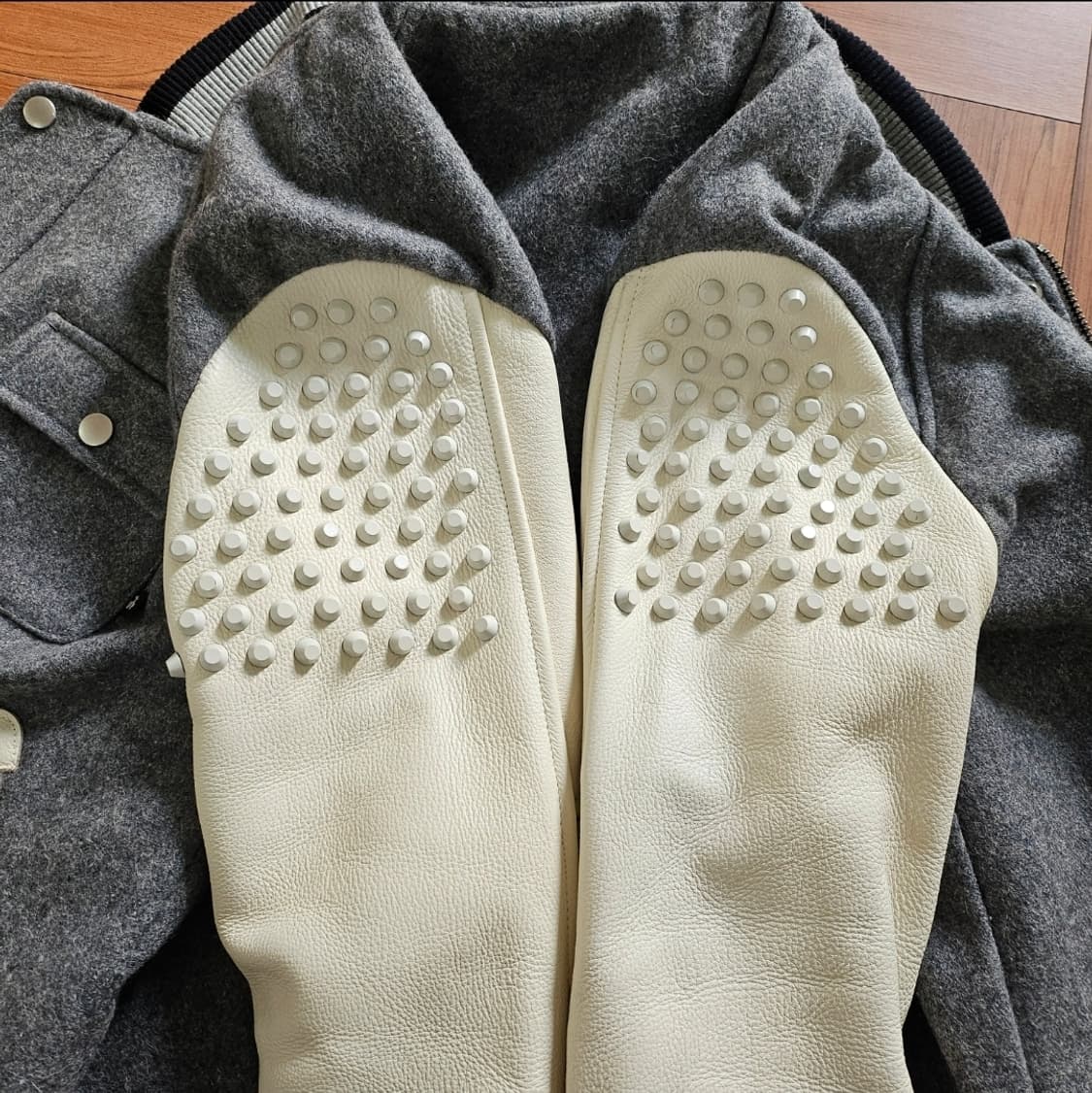 NSB 새서울소년단 울 소가죽 바시티 야구점퍼 바이크자켓 상품이미지10