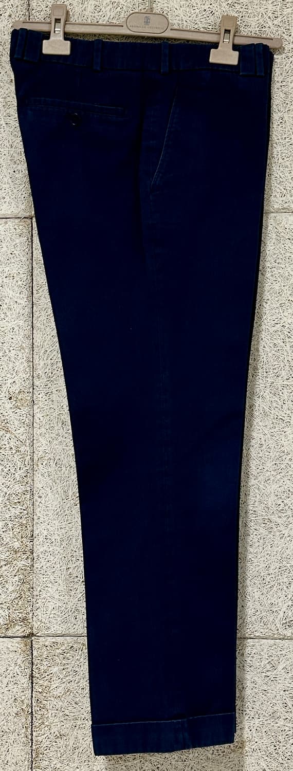 에르메스 네이비 블루 코튼 치노 팬츠 상품이미지3