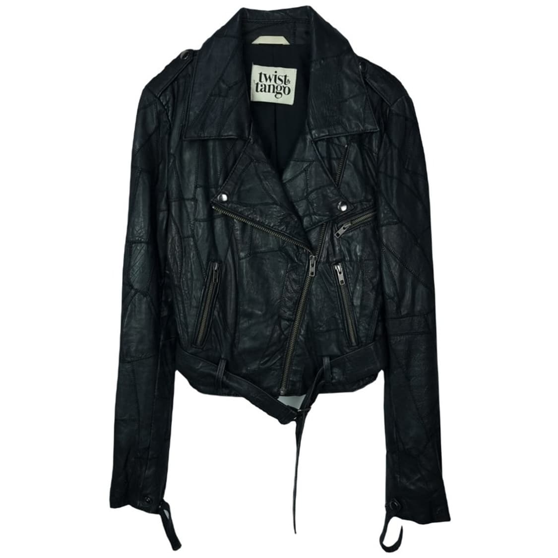 빈티지 그런지 리얼 쉽스킨 양가죽 라이더 레더 자켓 M16644 상품이미지2