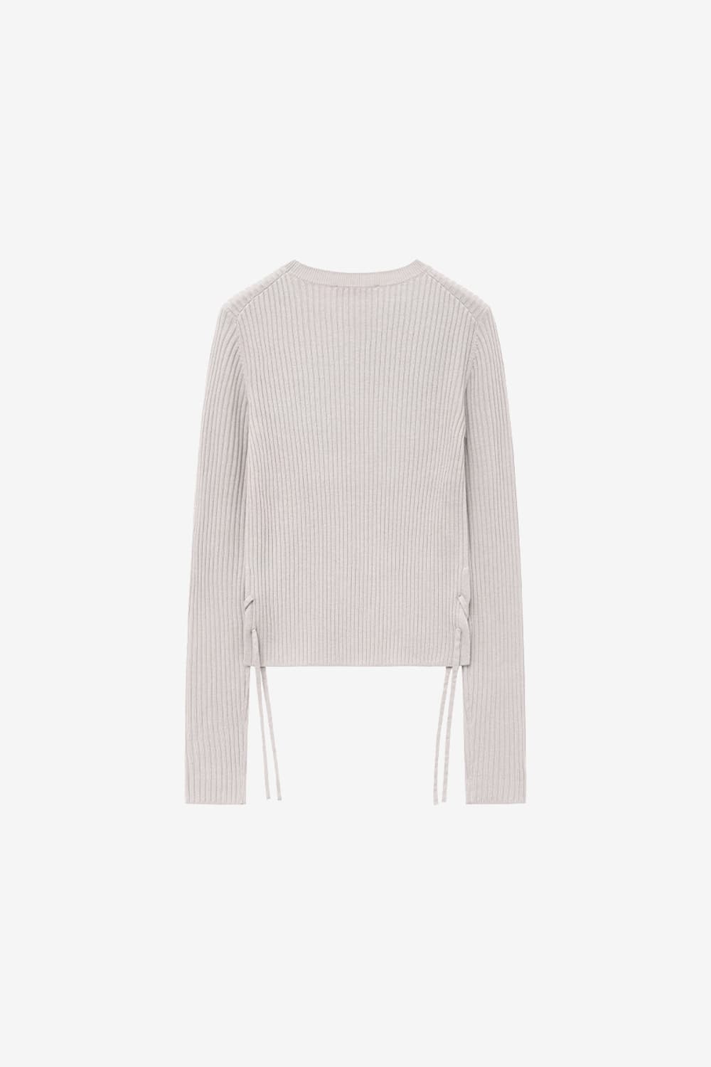 인사일런스 우먼 리브드 스트랩 니트 ASH BEIGE 상품이미지2