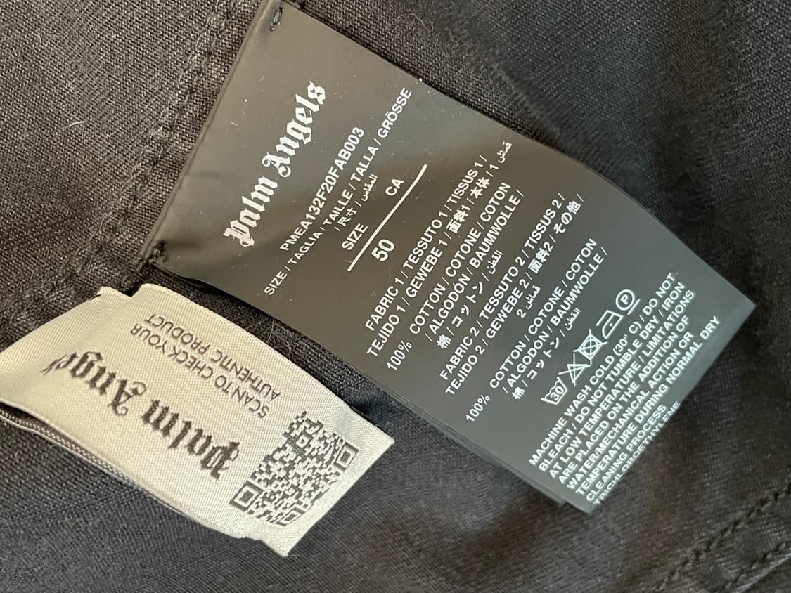 Palm Angels 팜엔젤스 시그니처 로고 코튼 자켓 블랙 상품이미지9