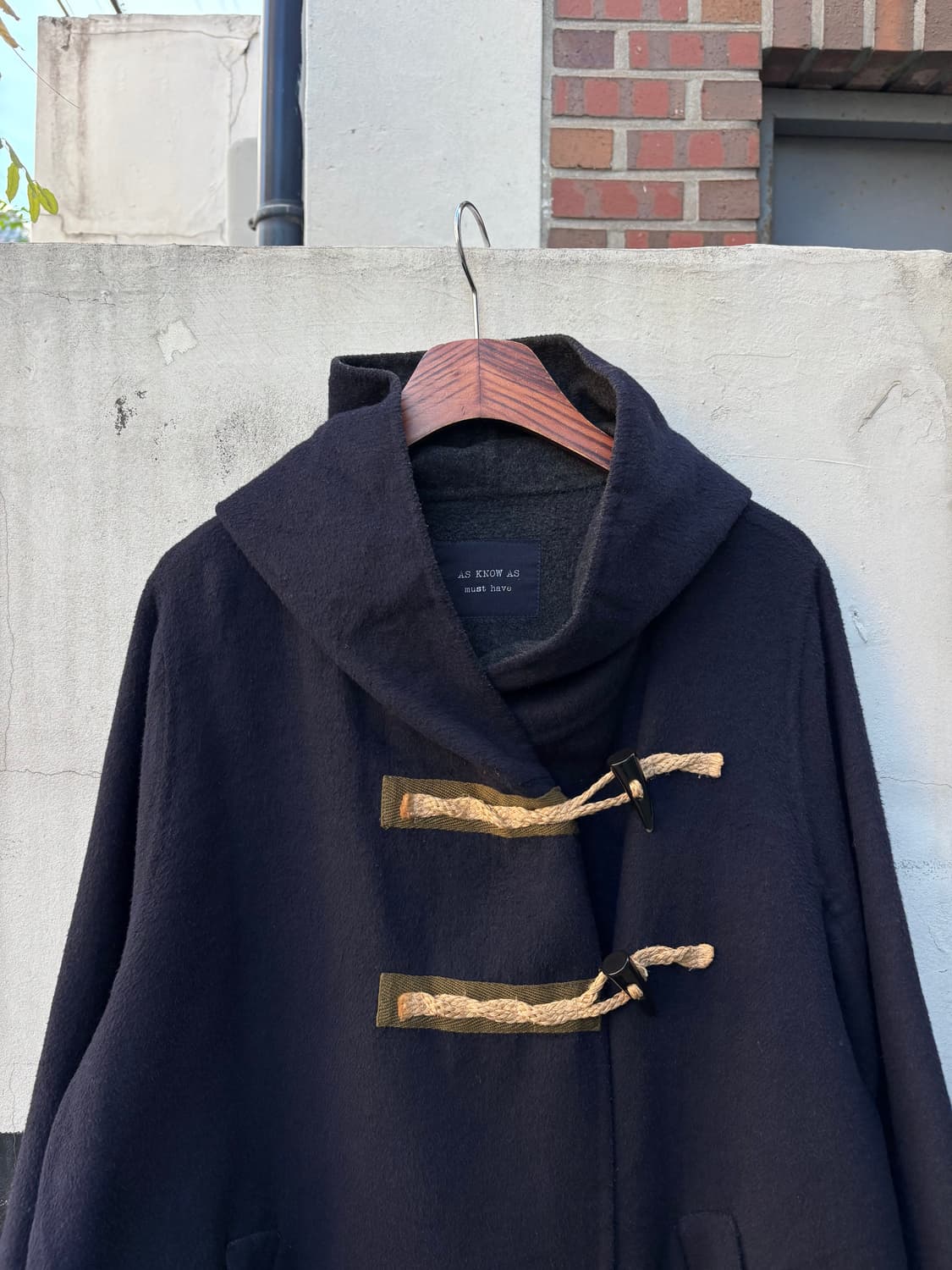 as know as 오버핏 더플 코트 떡볶이 상품이미지2