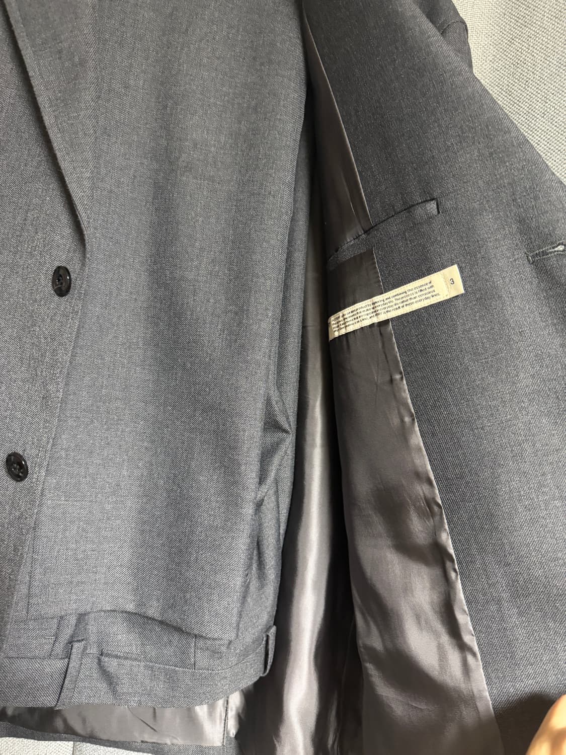 포터리 울 스포츠 셋업 다크그레이 3사이즈 셋업 상품이미지2