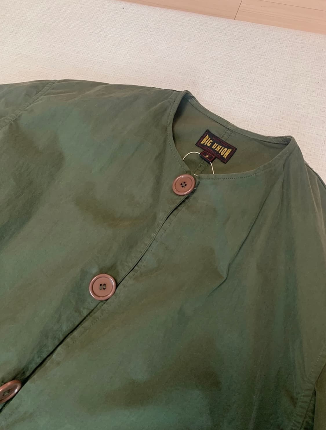 BIG UNION 복각 카키 코트 M 상품이미지2