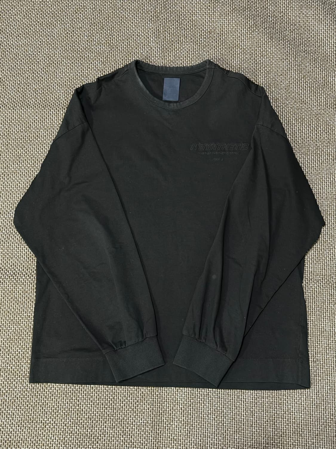 준지 백스펠링 롱 슬리브 블랙 상품이미지2