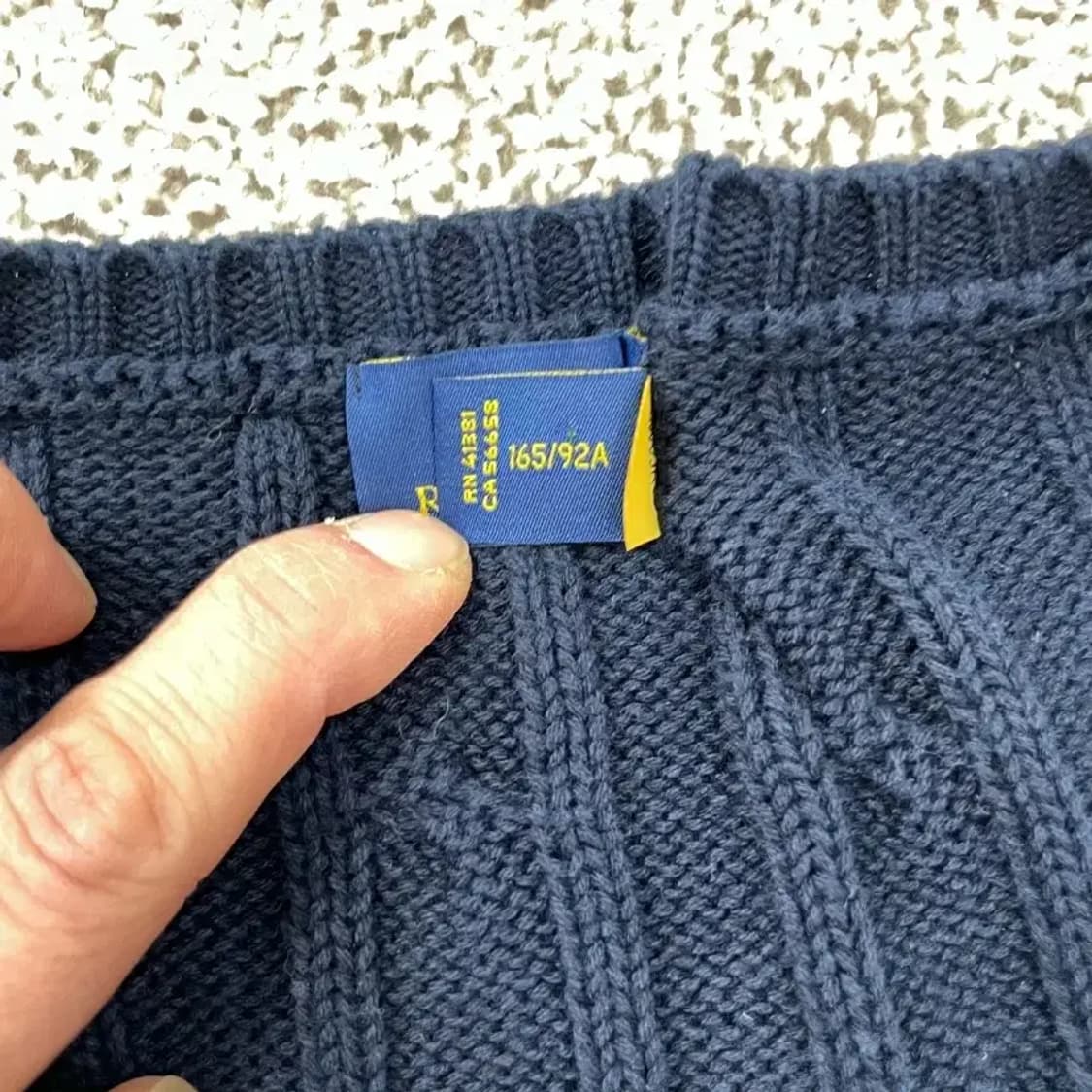 [정품] 폴로 랄프로렌 여성 슬림핏 케이블 니트 브이넥 55~66 상품이미지6