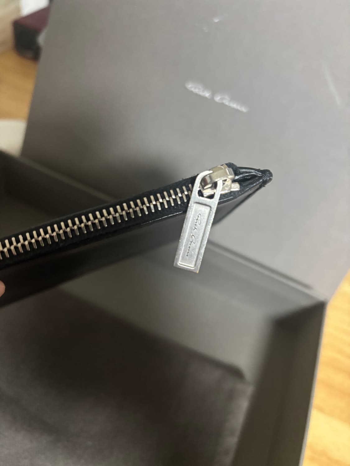 릭오웬스 롱 레더 월렛 / 지갑 (블랙) 상품이미지4