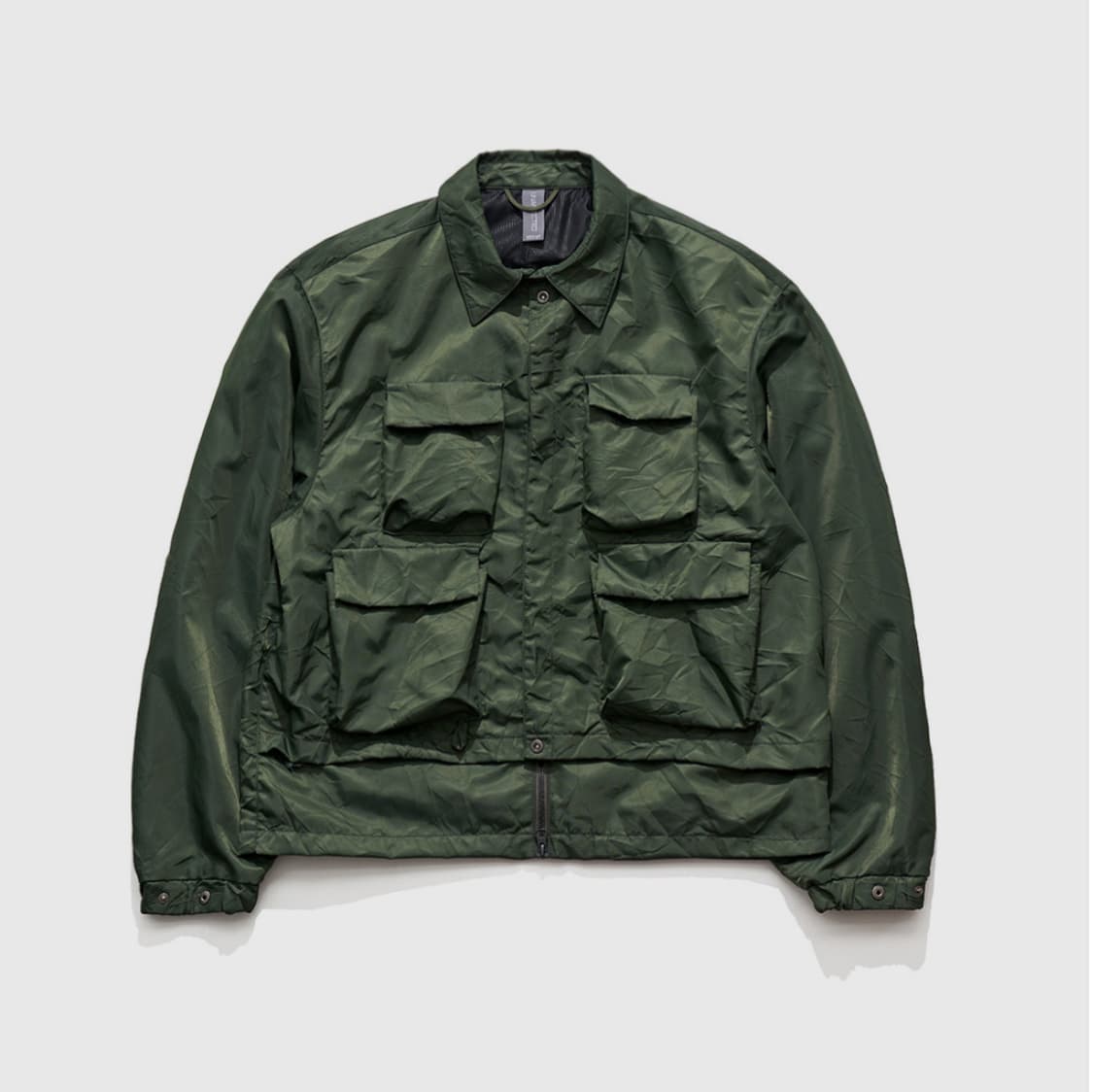 새상품)언어펙티드 레이어드 피셔맨 점퍼 모스그린 상품이미지1