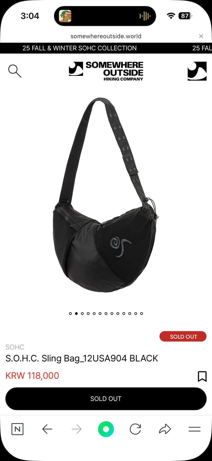 [SHOC] Sling Bag 상품이미지2