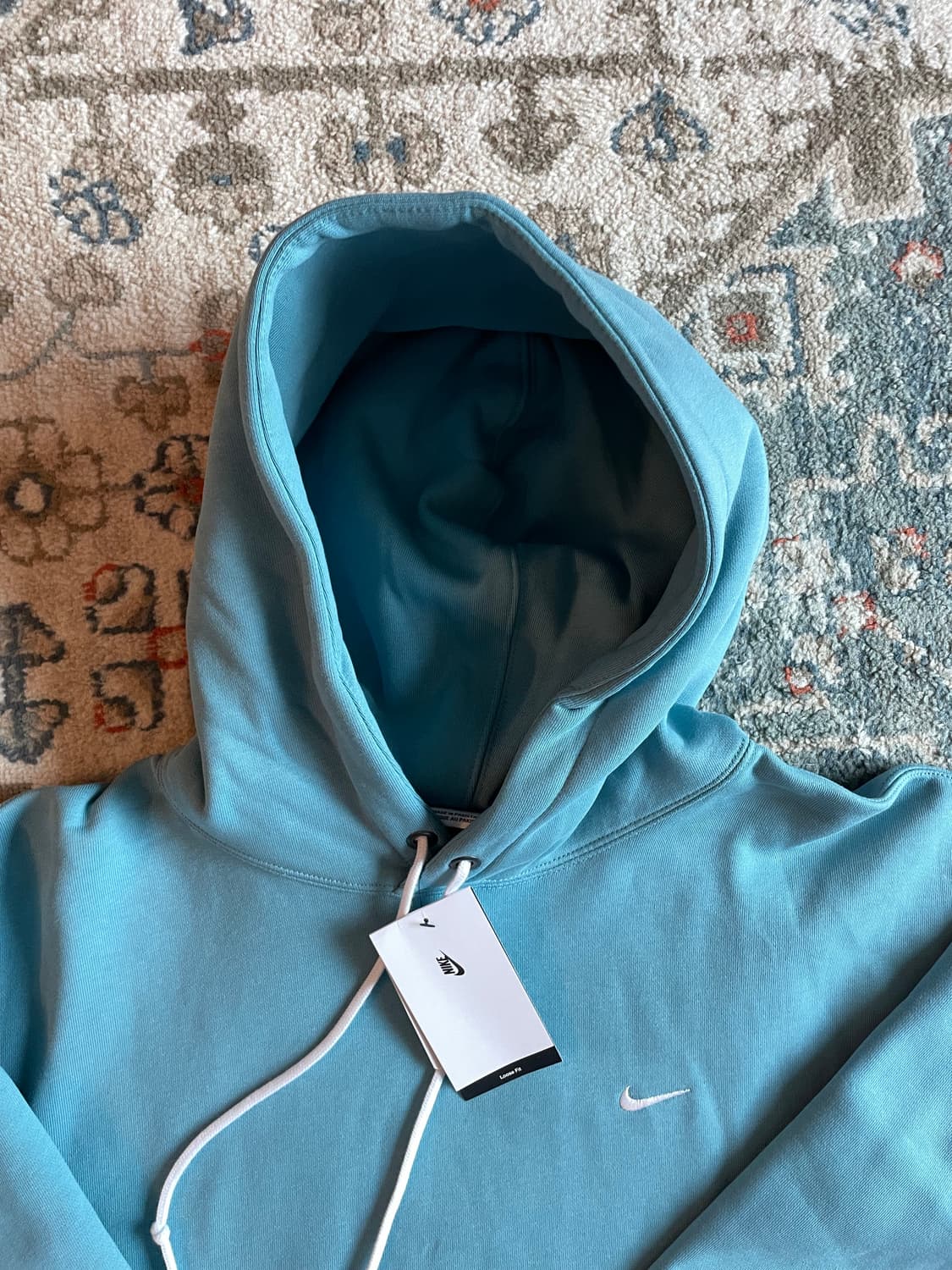 나이키 솔로 스우시  후드 데님 터콰이즈 (새제품. XL) 상품이미지2