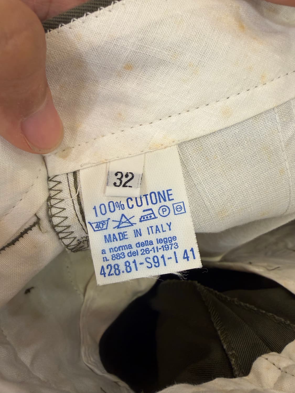 80’s 리바이스 유로 컬리지 치노팬츠 made in Italy 상품이미지8