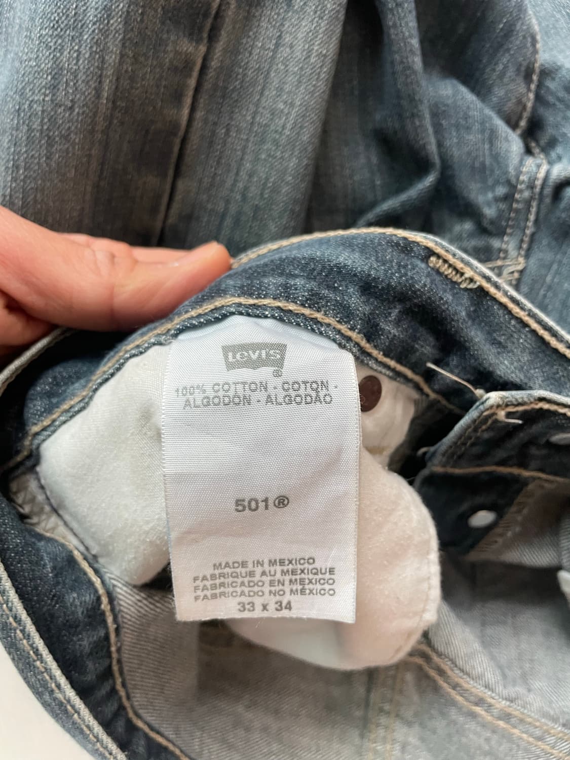 리바이스 501 인디고 데님 팬츠 상품이미지4