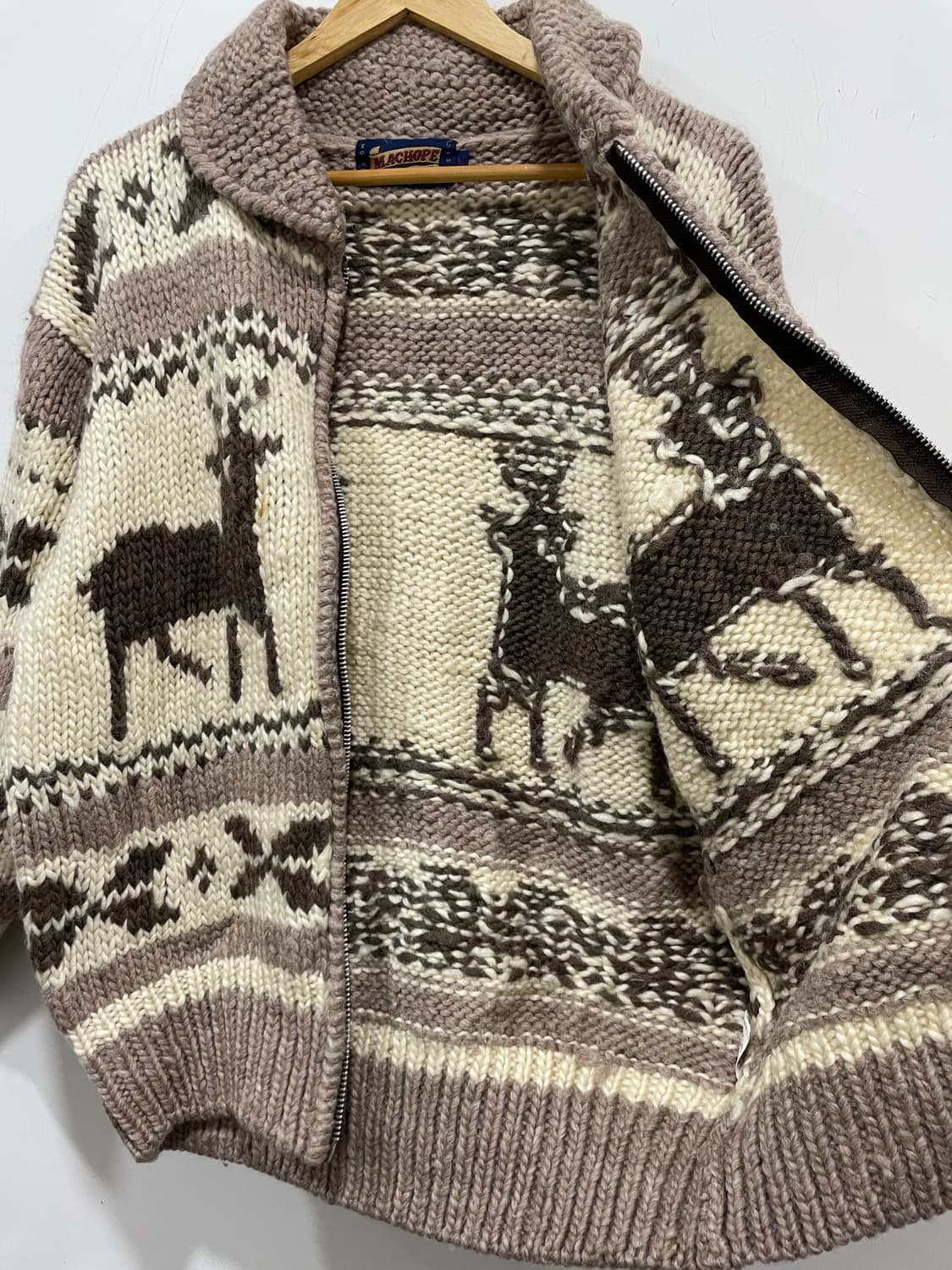 (빈티지)90‘s MACHOPE 맥호프 울 숄카라 코위찬 상품이미지7