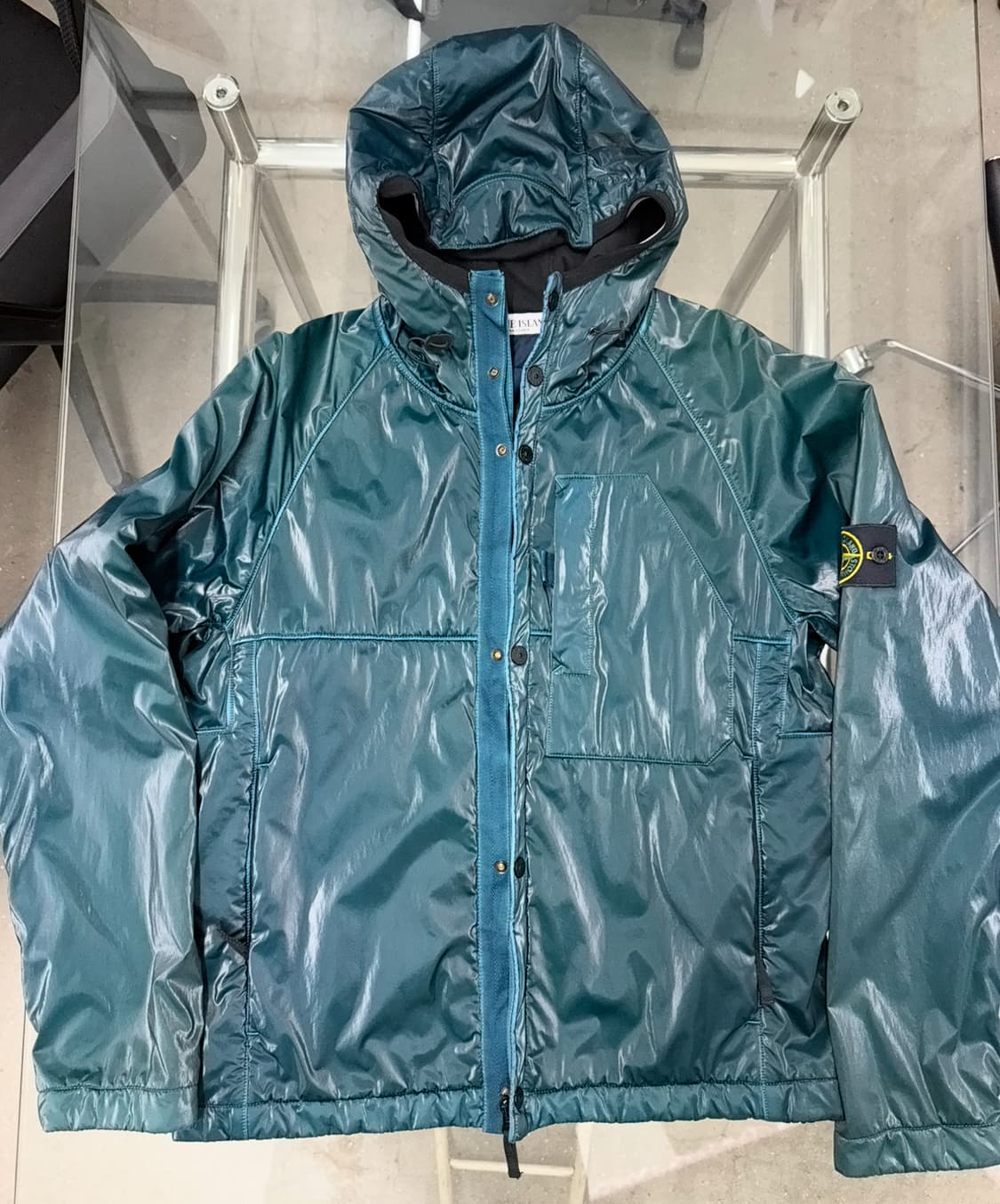 스톤아일랜드 08 prismatica silk jacket green 상품이미지1