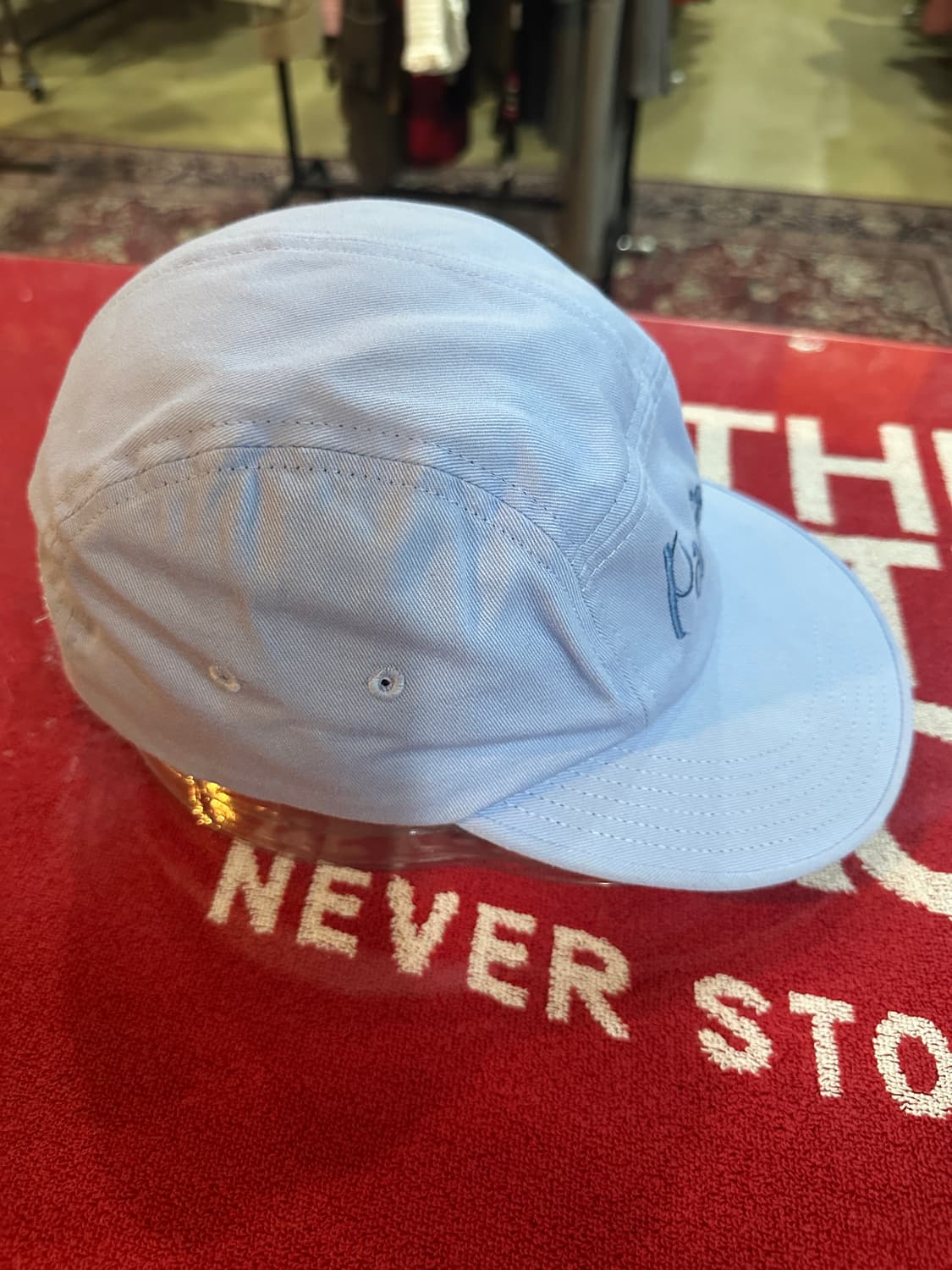 메종키츠네 캠프캡 블루 상품이미지2