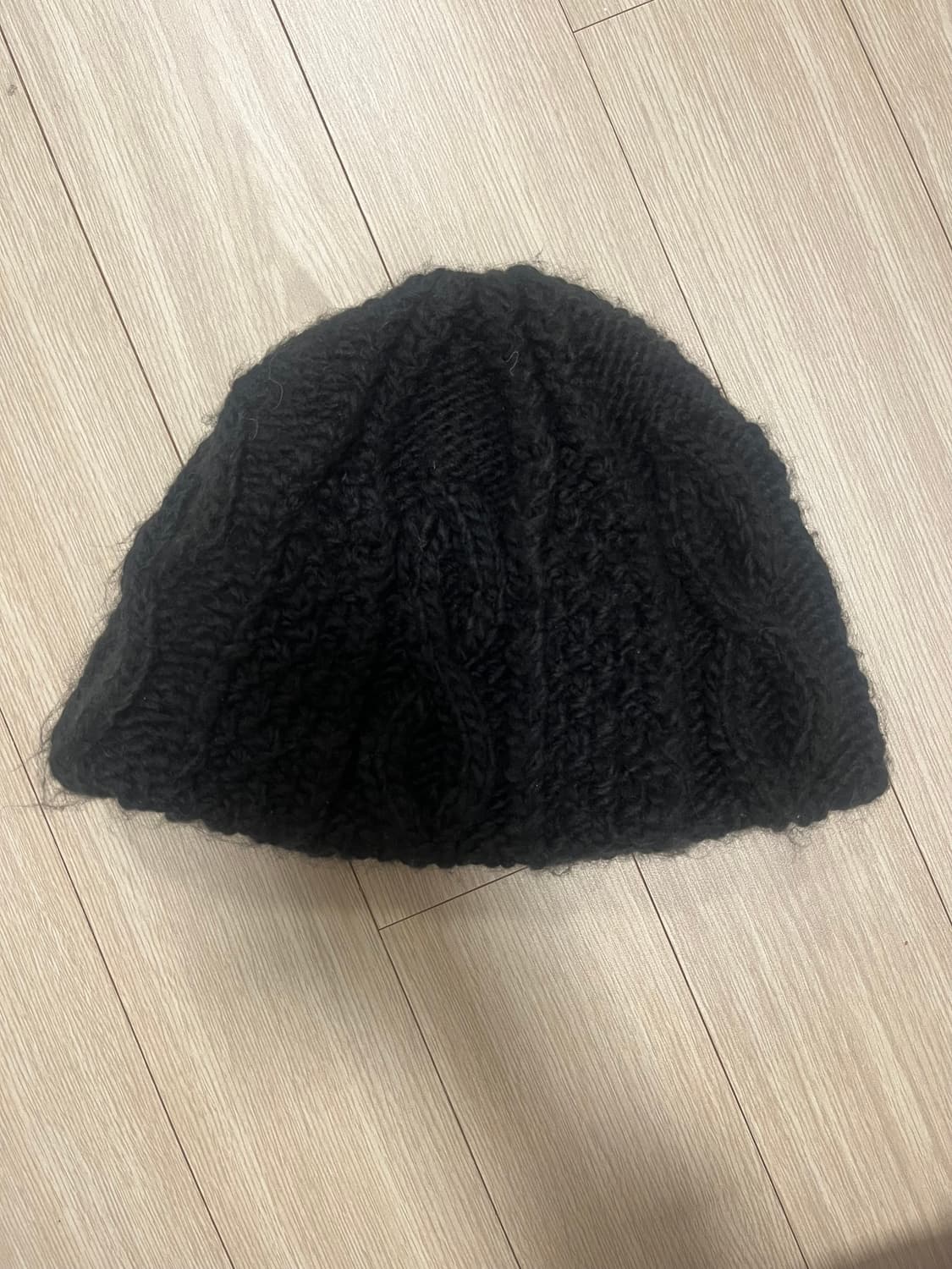 Stussy 스컬캡 케이블 니트 비니 블랙 상품이미지2