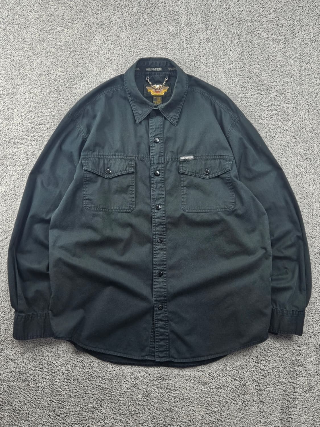 할리 데이비슨 플레임 이글 바이커 셔츠 ( L ) / 11592 상품이미지2