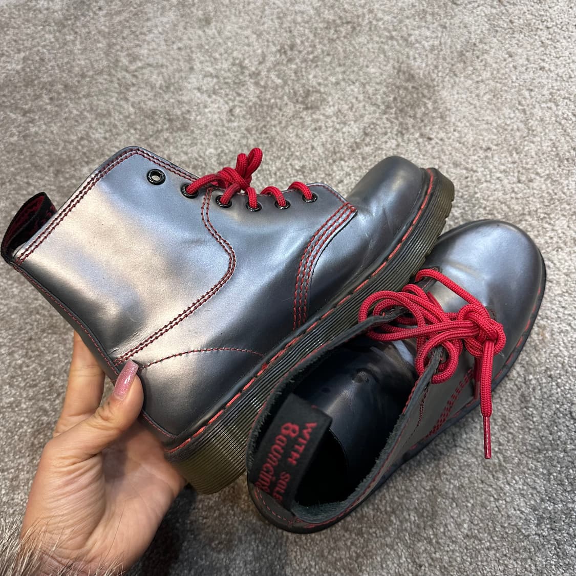 닥터마틴 1460 파스칼 레드 스티치235 상품이미지5