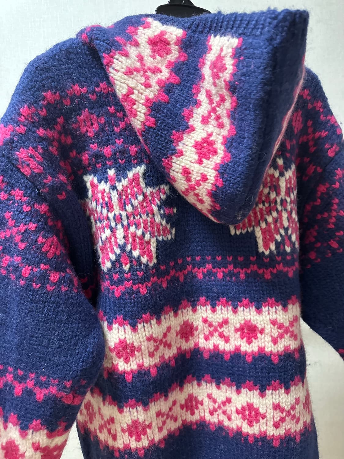 (새상품)HEEPHI 코위찬 메리노울100 노르딕 후드 가디건 상품이미지4