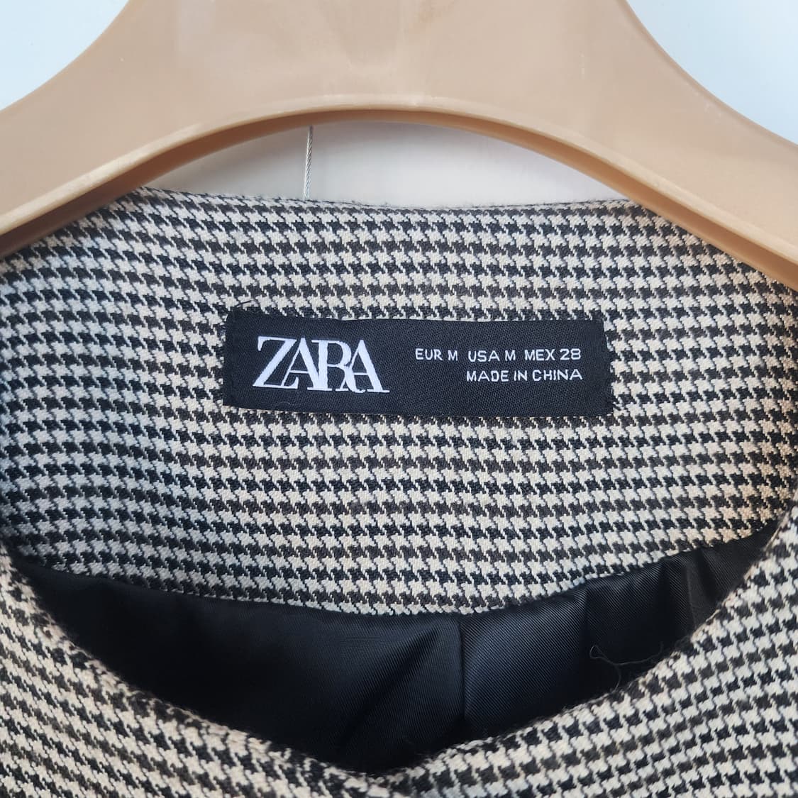 자라 하운드투스 체크 크롭 자켓 상품이미지2