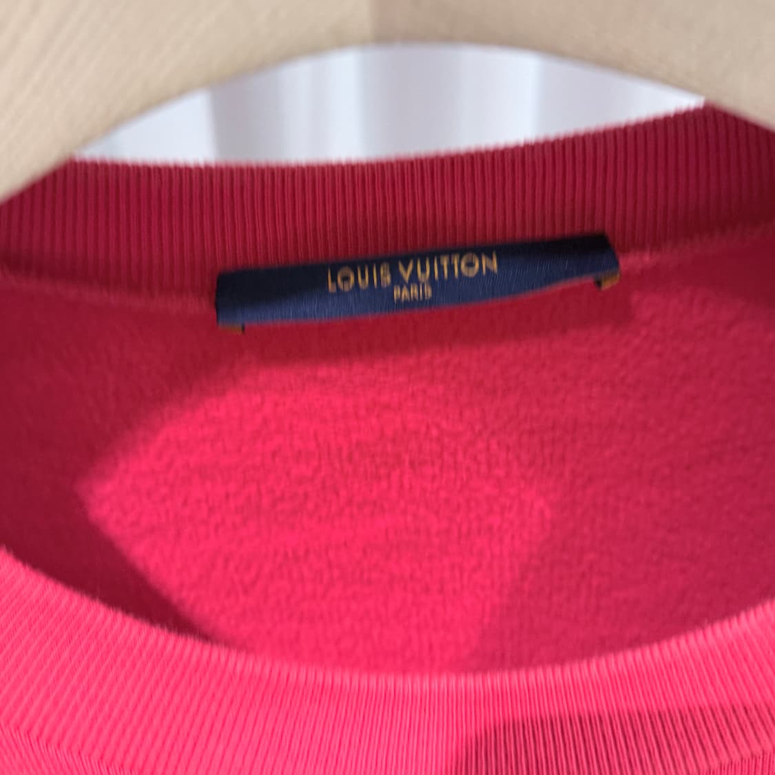 (S/XL) / 루이비통 락커스 크루넥 맨투맨 티셔츠 레드 상품이미지4