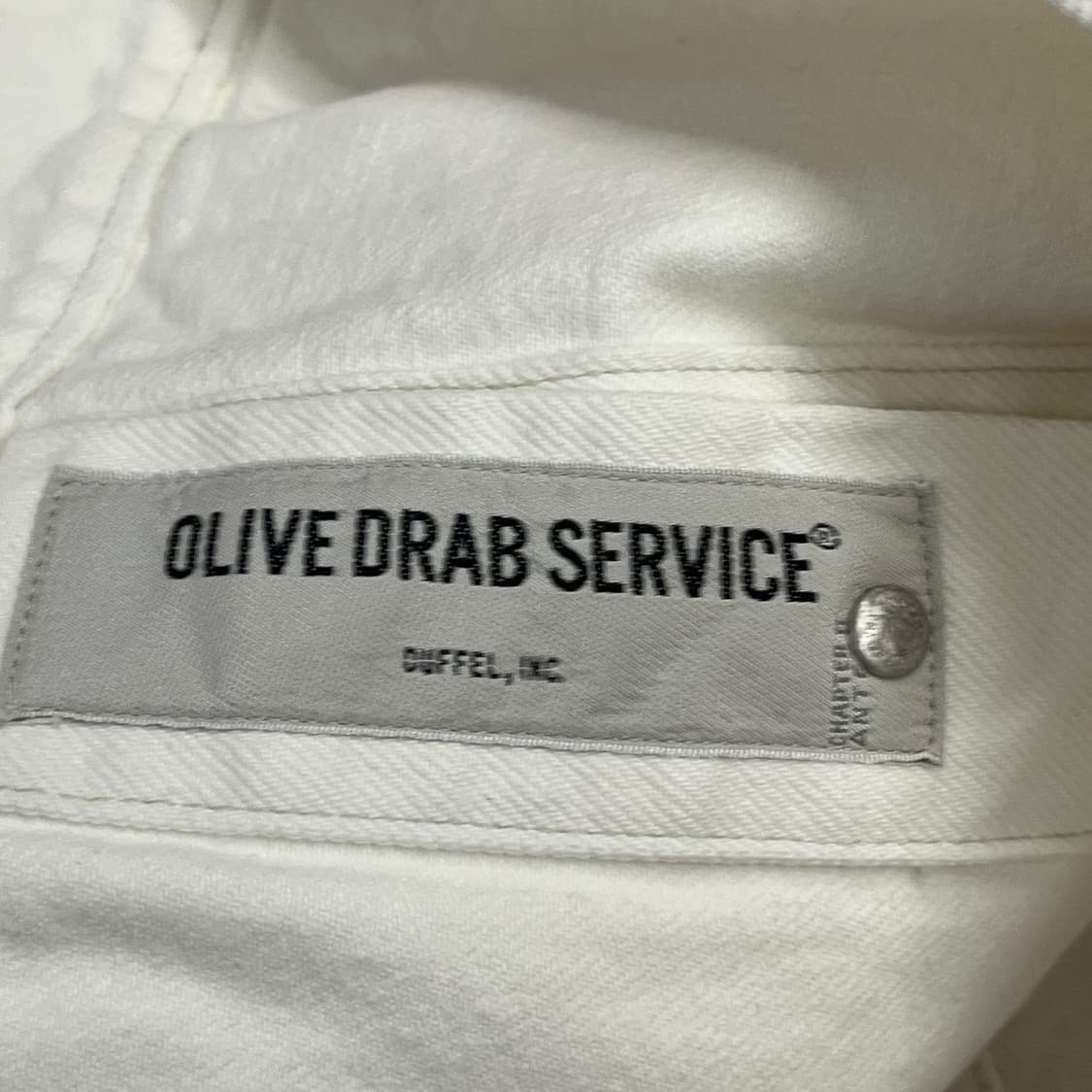 [정품/M] 올리브드랩서비스 화이트 코튼 자켓 b18 상품이미지5