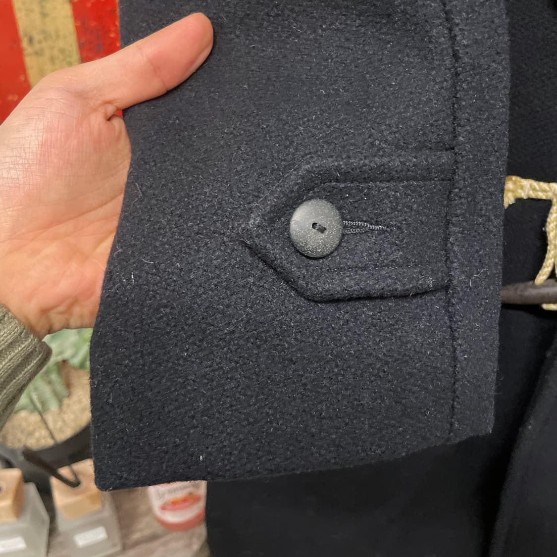 00s 폴로 랄프로렌 클래식 블랙 울 더플 코트 떡볶이 코트 N215 상품이미지6