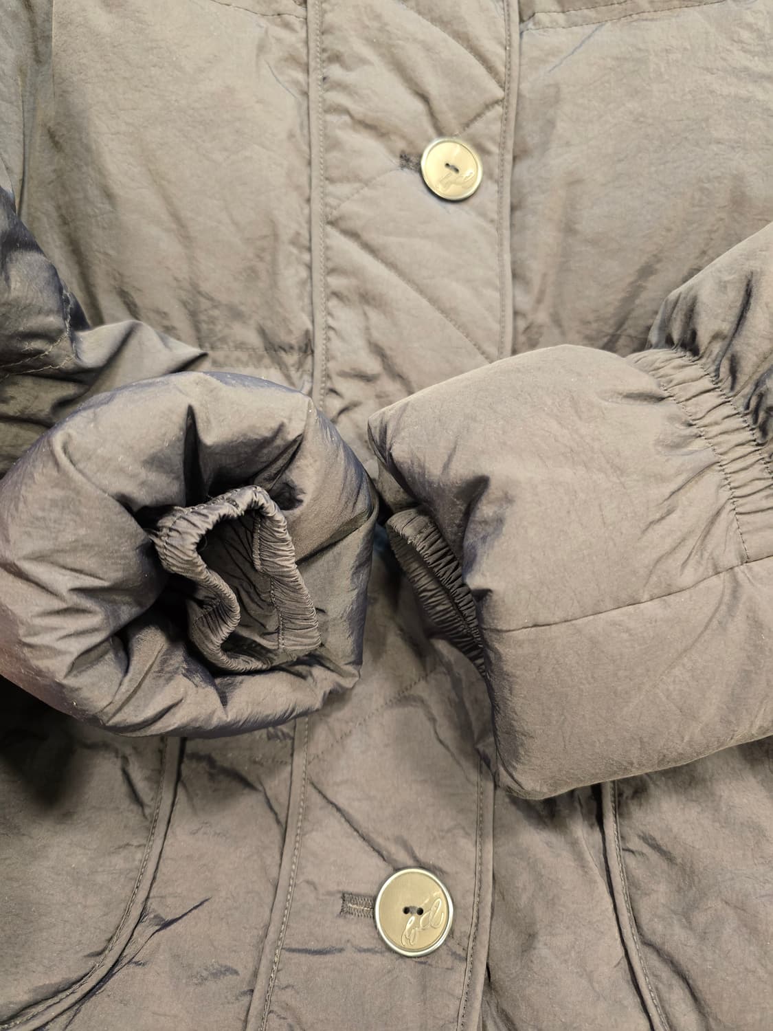 EnC 무척 가벼운 여성 덕다운 패딩 66사이즈 네이비 상품이미지5