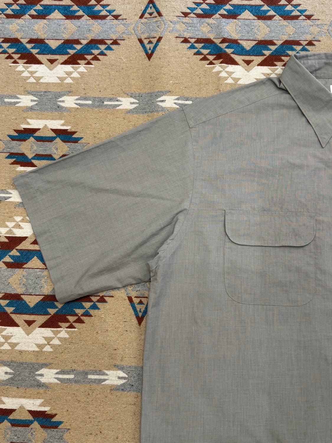 [L] 나나미카 레귤러 카라 엔드 온 엔드 셔츠 헤더 그레이  상품이미지3