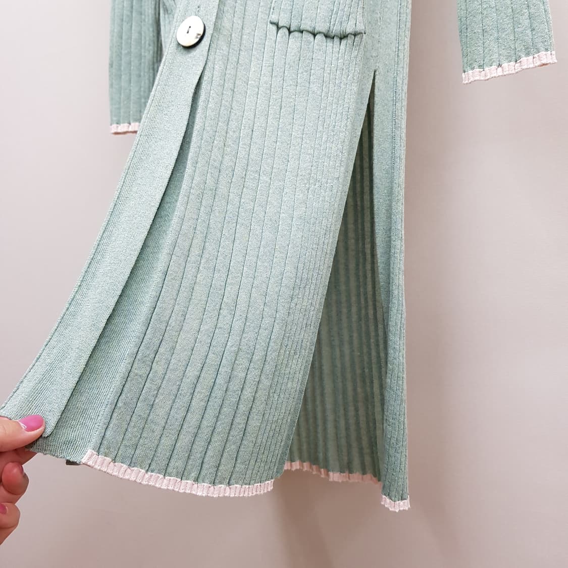 한섬 랑방 골지 롱가디건  F사이즈 상품이미지4