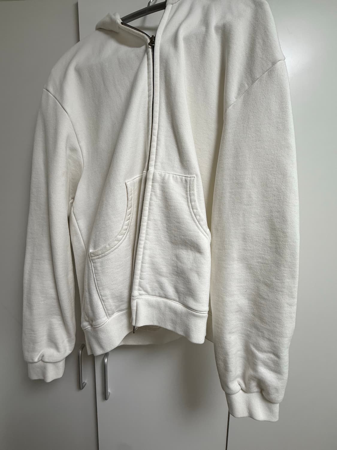 니들 이알티알 아플리케 후드집업 화이트 L 상품이미지2