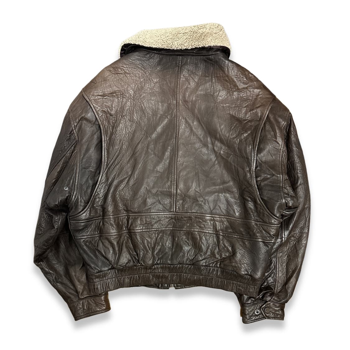 90s HUGO BOSS 에비에에터 레더 자켓 44 상품이미지2