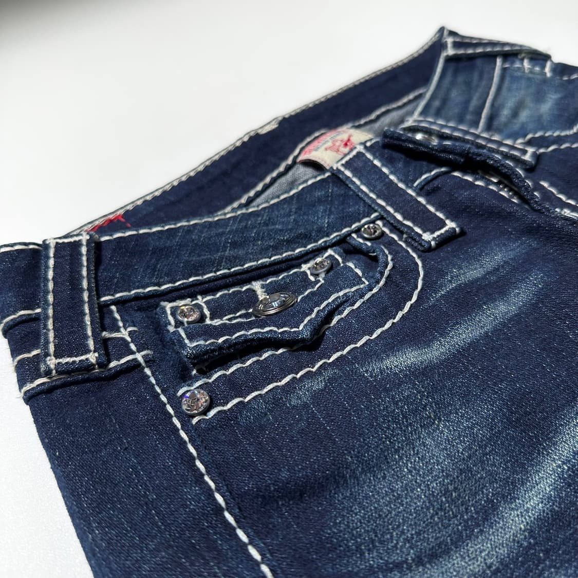 트루릴리전 스와로브스키 디스코 줄리 빅 T 데님 팬츠 상품이미지7