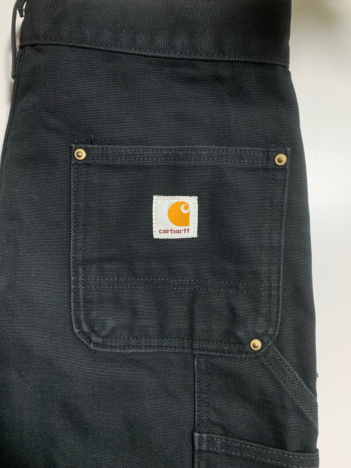 칼하트 더블니 워크 팬츠 30x32 블랙 상품이미지6