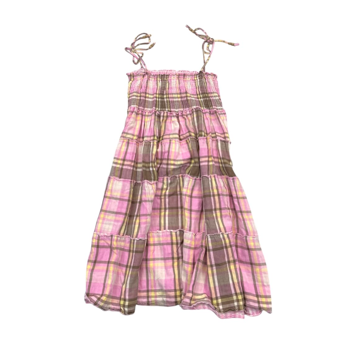 Mori pink check one piece dress 상품이미지2
