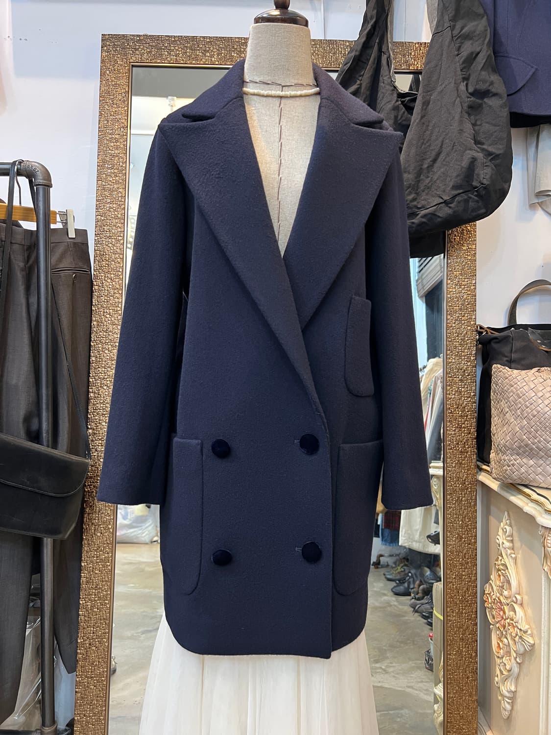 COATE 더블 블레스드 울 코트 상품이미지5