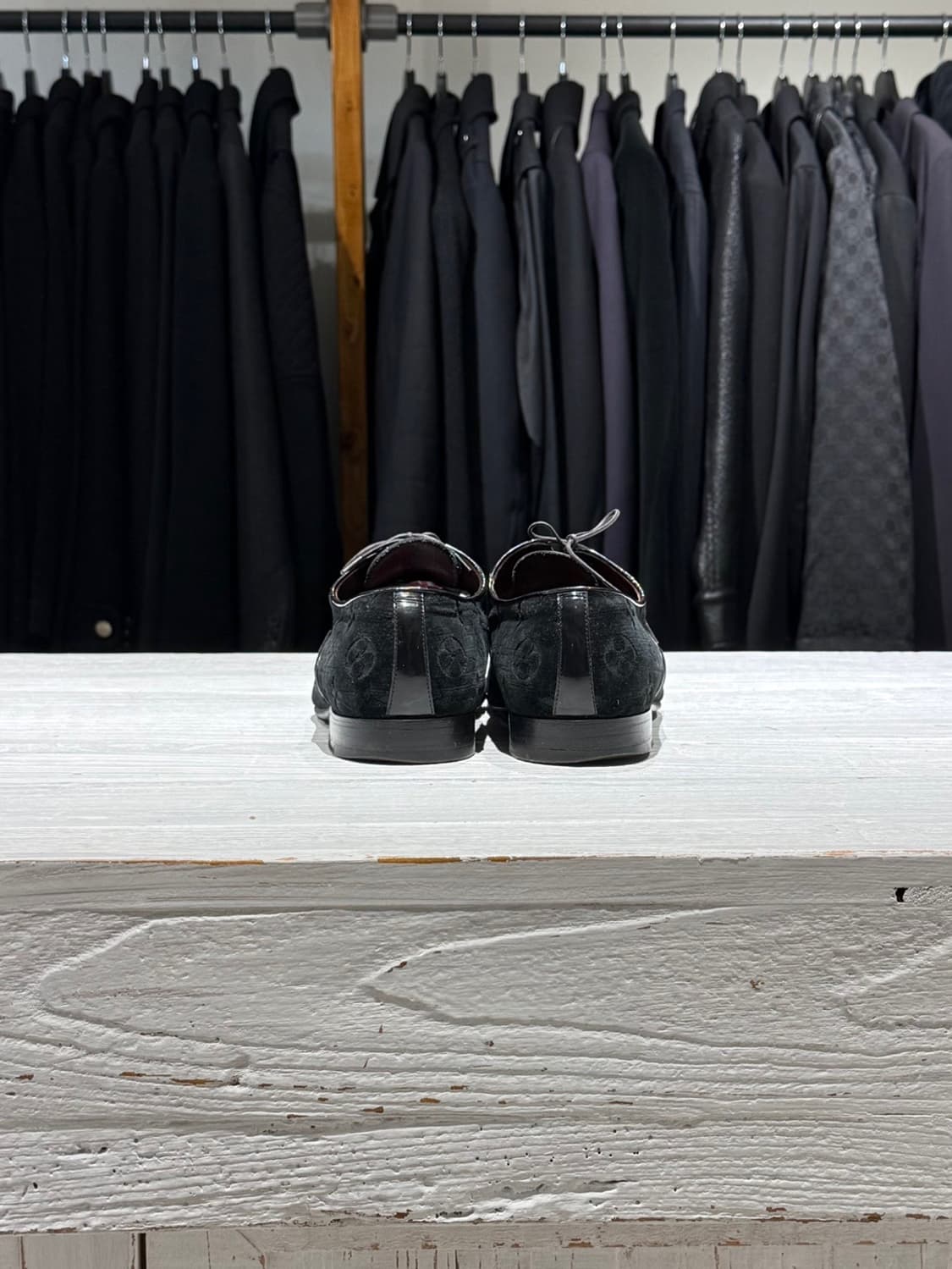 루이비통 블랙 모노그램 벨벳 옥스퍼드 슈즈 상품이미지6