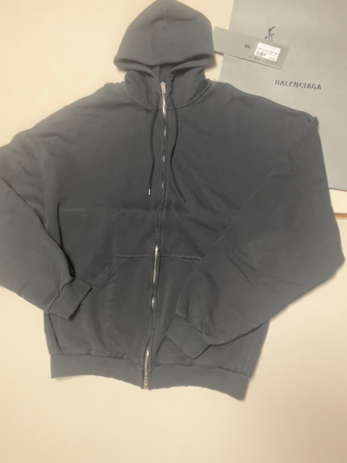 (급처) 발렌시아가 시큐리티 테이프 후드집업 상품이미지2