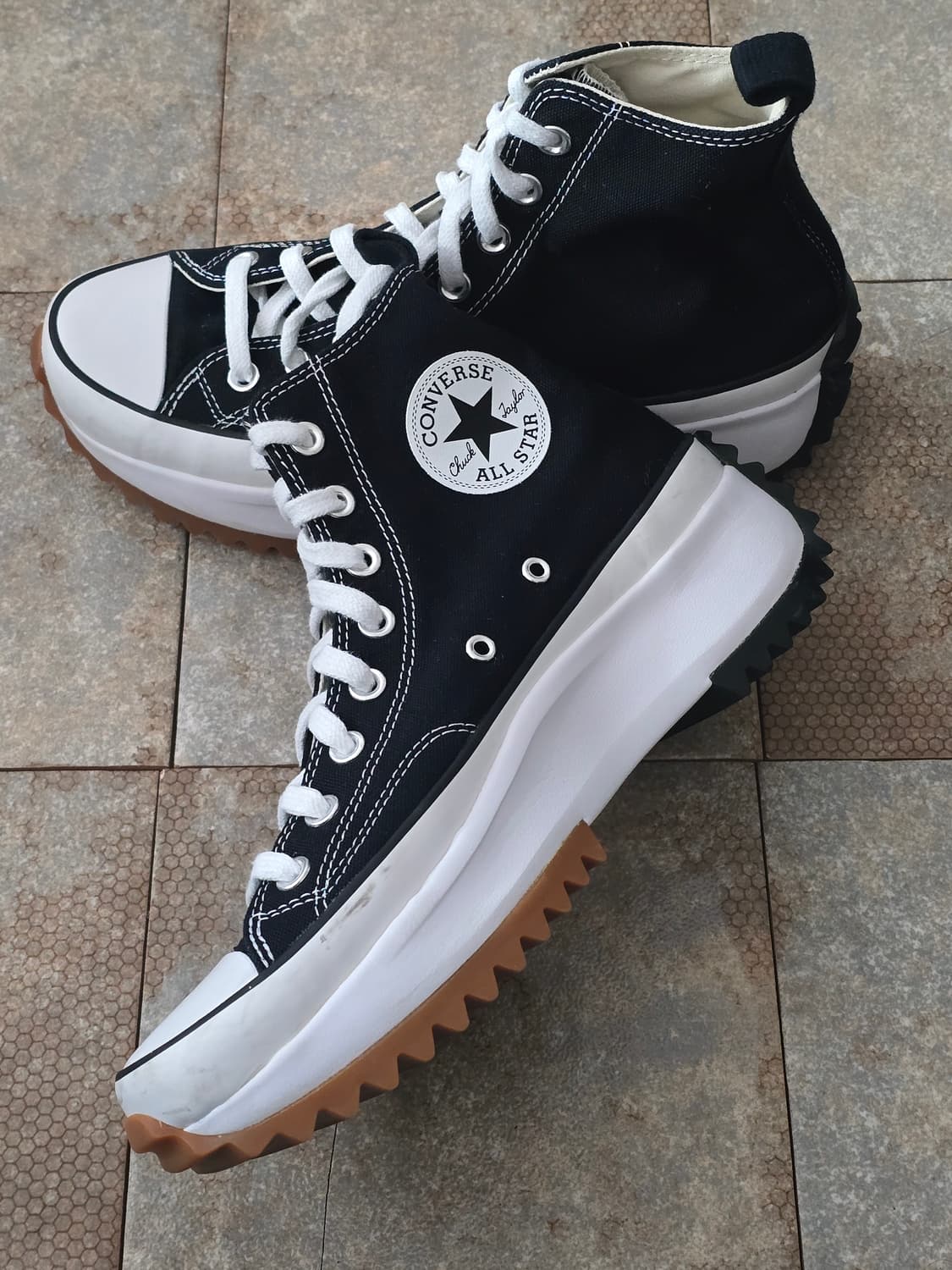 (260)컨버스 런스타 하이크 하이 검흰  상품이미지5