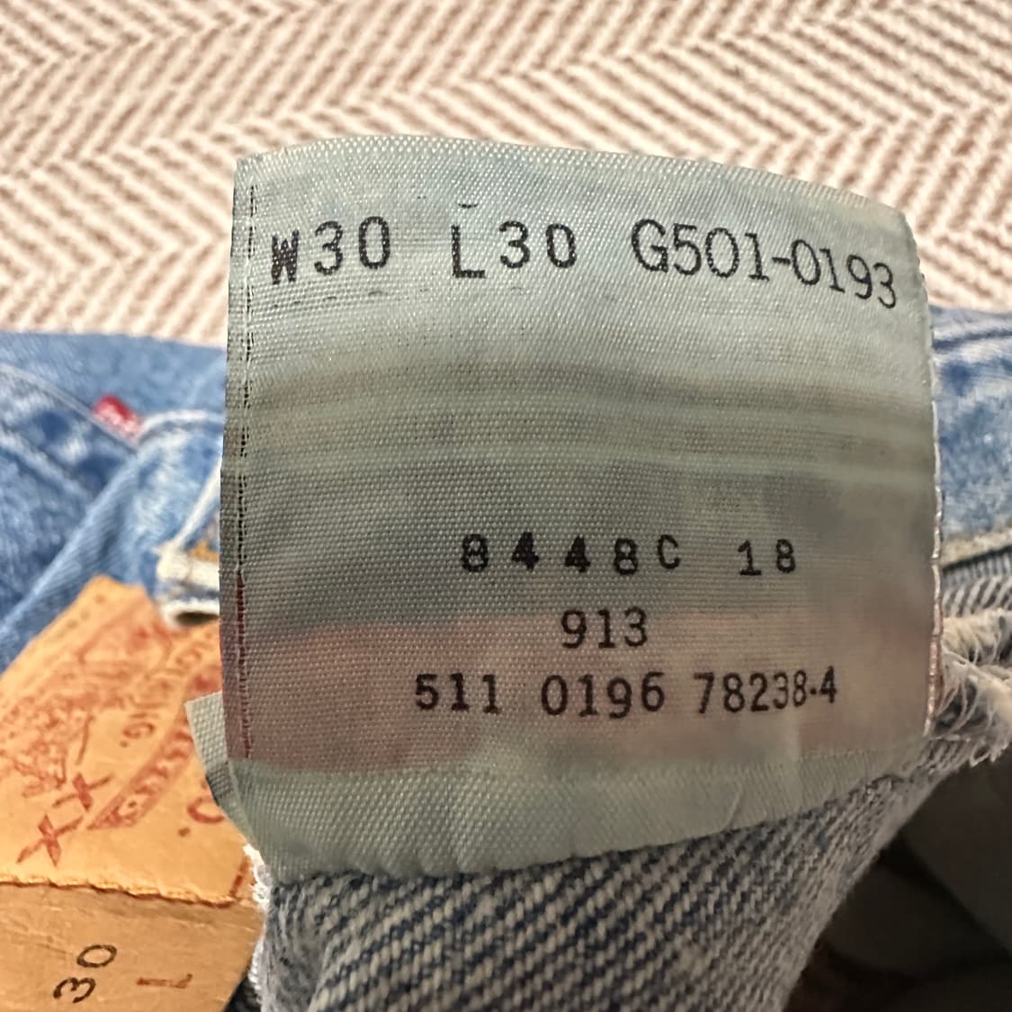 LEVI'S 501 90's usa made denim pants 상품이미지5