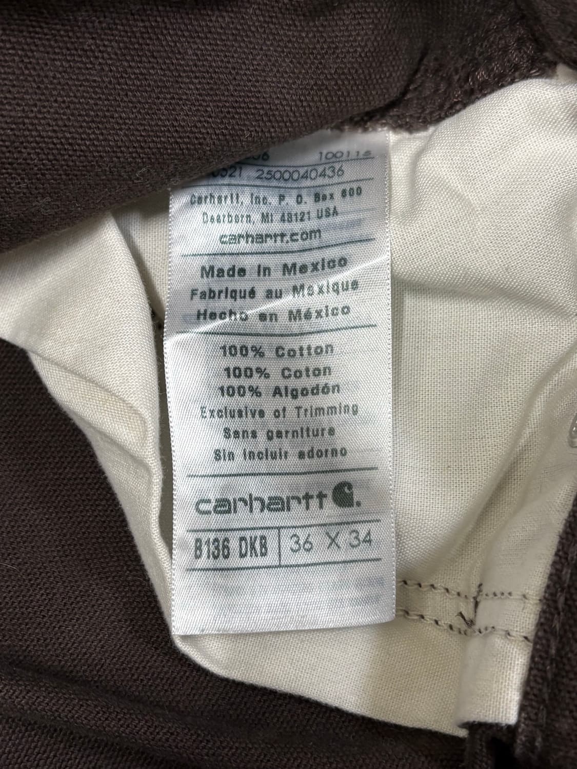 칼하트 B136 더블니 DKB faded 상품이미지5