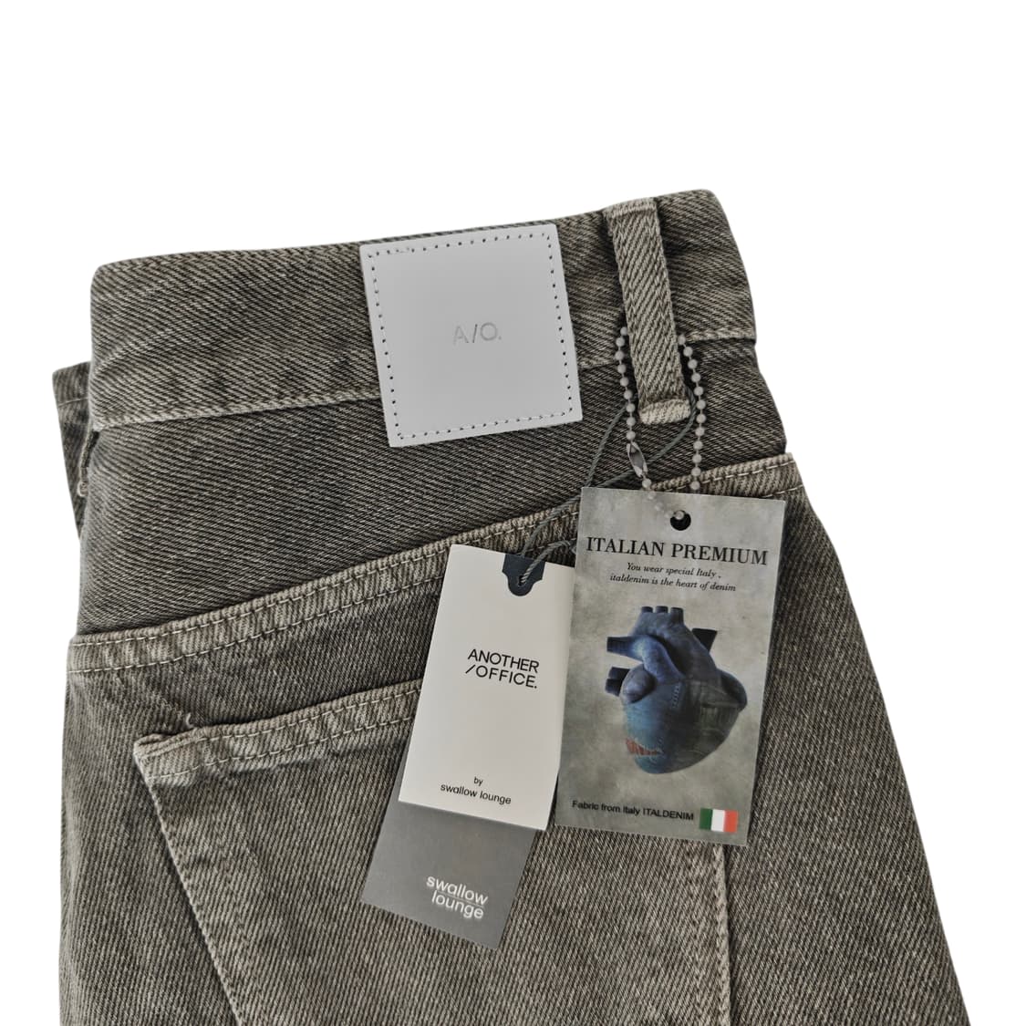 어나더오피스 스터디 가먼트 데님 가먼트 그레이 색상 (2사이즈) 상품이미지10